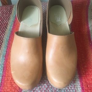Sandgrens Natural Leather clogs